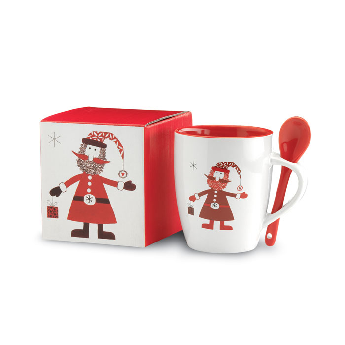 CLAUS Taza con cuchara 250ml - Tazas y vasos personalizados - Regalo Promocional Personalizado - vista alternativa