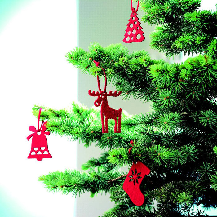 Set adornos navideños Rouge en fieltro - Navidad - Regalo Promocional Personalizado - imagen 3
