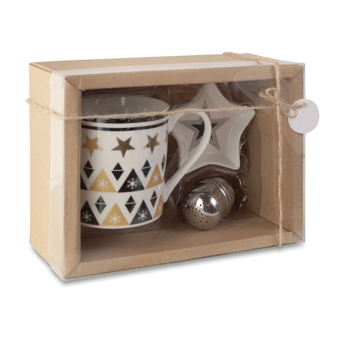 UNIQUE Taza, plato y filtro en caja - Tazas y vasos personalizados - Regalo Promocional Personalizado - vista alternativa