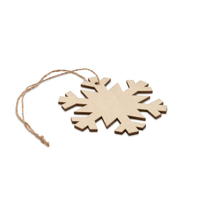 Colgante Neuy en forma de copo de nieve - Navidad - Regalo Promocional Personalizado - vista alternativa