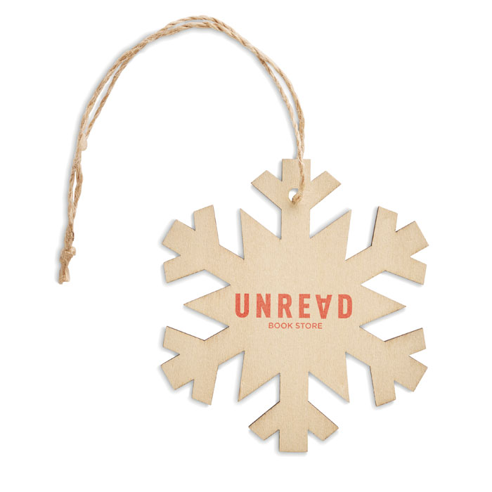 Colgante Neuy en forma de copo de nieve - Navidad - Regalo Promocional Personalizado - imagen 3