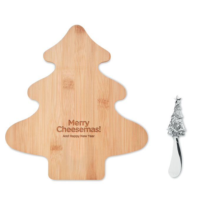 TREECHESSE Set cuchillo y tabla de bambú - Tablas de corte - Regalo Promocional Personalizado - imagen 3