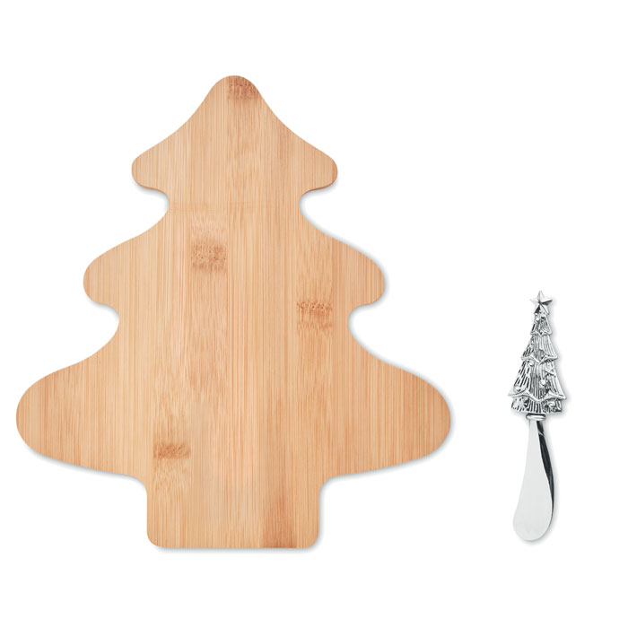 TREECHESSE Set cuchillo y tabla de bambú - Tablas de corte - Regalo Promocional Personalizado - vista alternativa