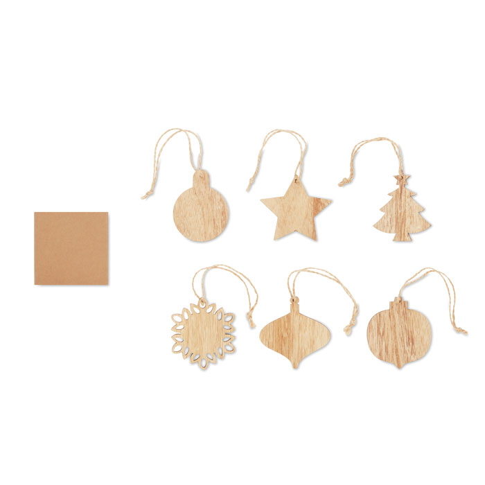 CHRISET Adornos navideños de madera - Navidad - Regalo Promocional Personalizado - vista alternativa