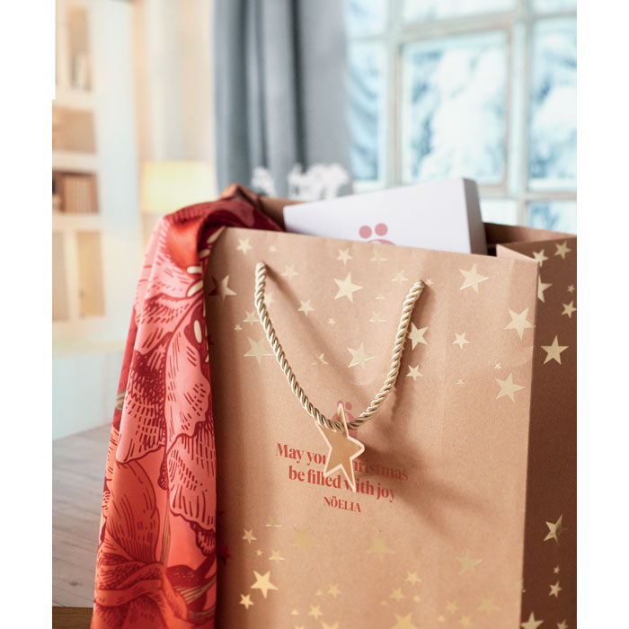 Bolsa regalo Sparkle papel kraft navideño - Packaging - Cajas - Regalo Promocional Personalizado - imagen 5