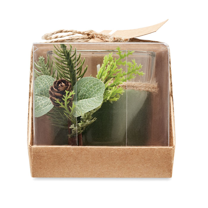 Porta velas Forest de Navidad - Velas personalizadas - Regalo Promocional Personalizado - vista alternativa