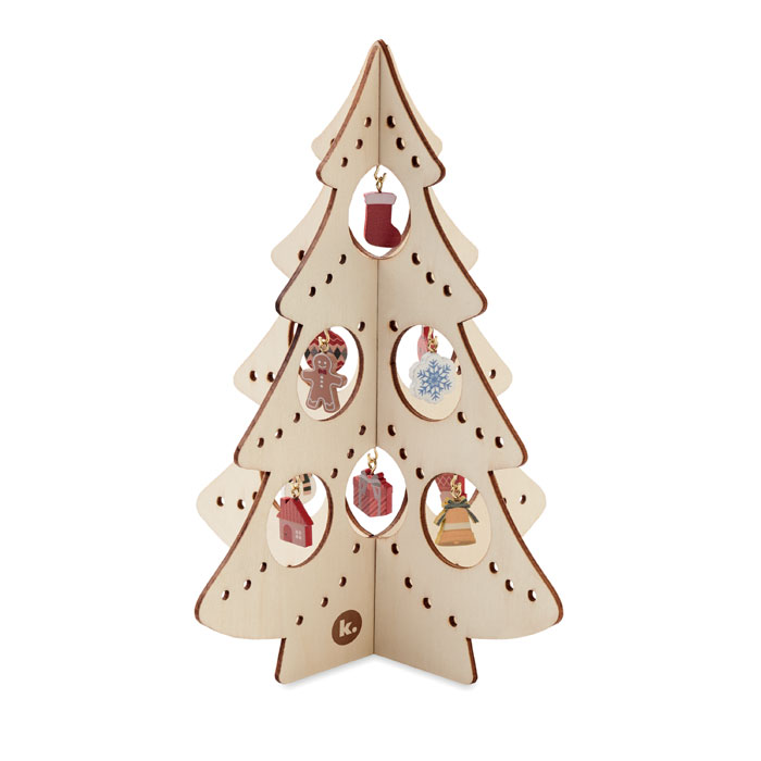 Decoración Silueta árbol Navidad madera - Navidad - Regalo Promocional Personalizado - imagen 3