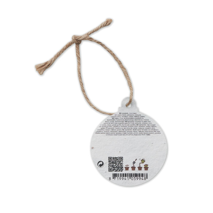 Adorno Bauseed papel semillas navideño - Navidad - Regalo Promocional Personalizado - imagen 3