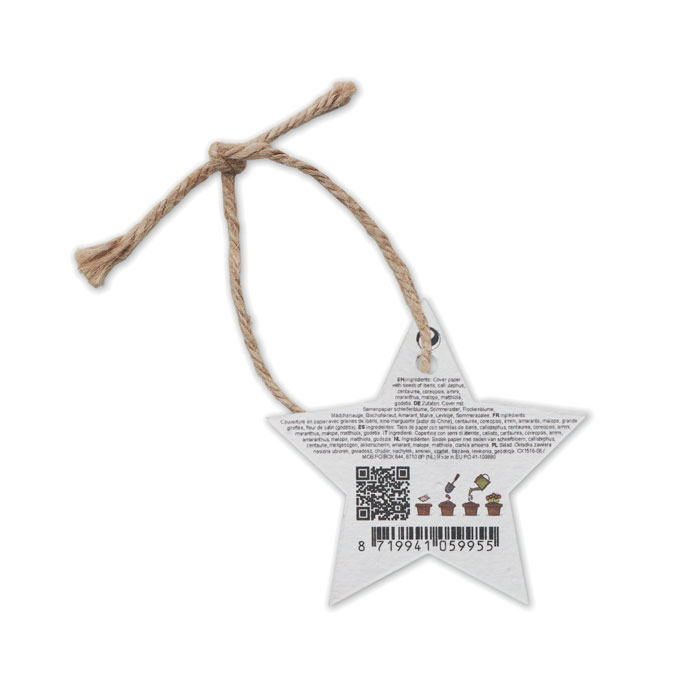 STARSEED Adorno navideño papel semillas - Navidad - Regalo Promocional Personalizado - imagen 3