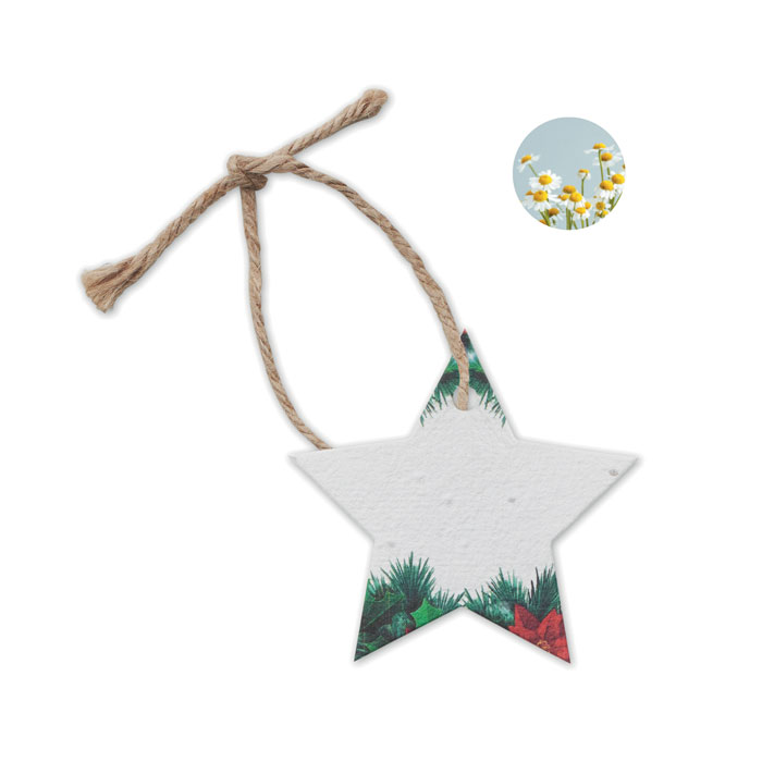 STARSEED Adorno navideño papel semillas