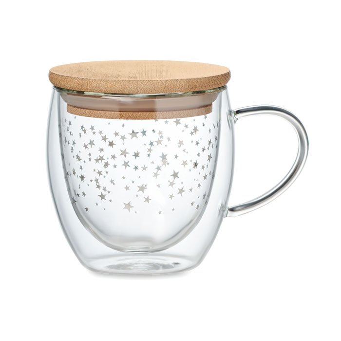 SION Taza borosilicato doble pared