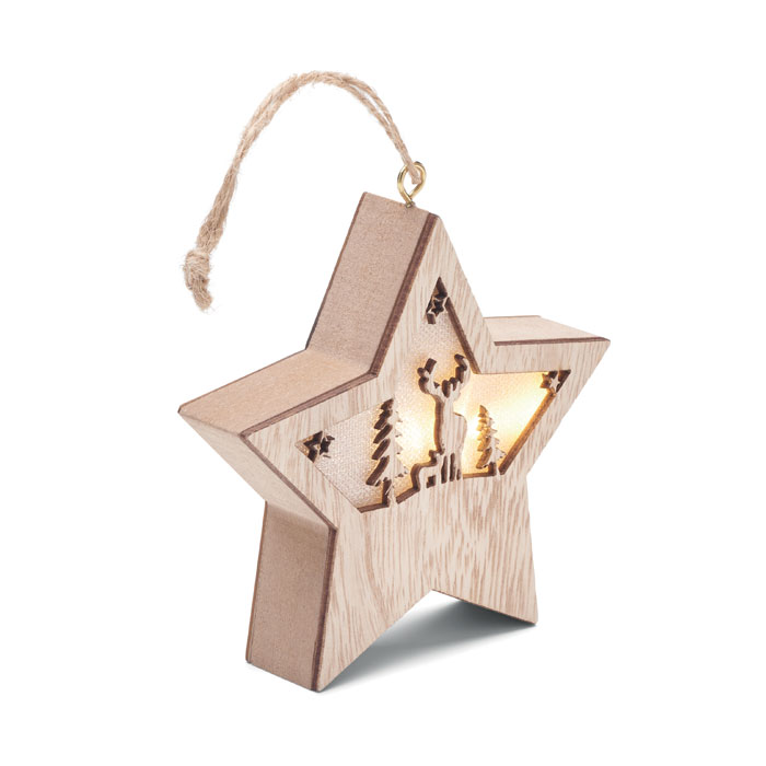 STARLIGHT Estrella de MDF con luz