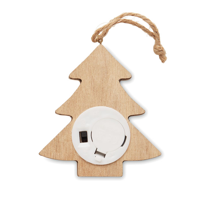 Árbol Lulie madera con luces LED - Navidad - Regalo Promocional Personalizado - vista alternativa