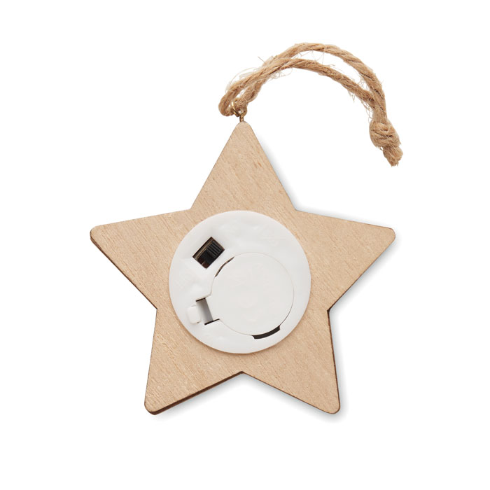 LALIE Estrella de madera con luces - Navidad - Regalo Promocional Personalizado - vista alternativa