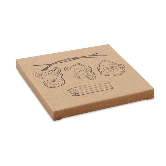 FUNCOOL Set adornos madera y dibujar - Navidad - Regalo Promocional Personalizado - imagen 3