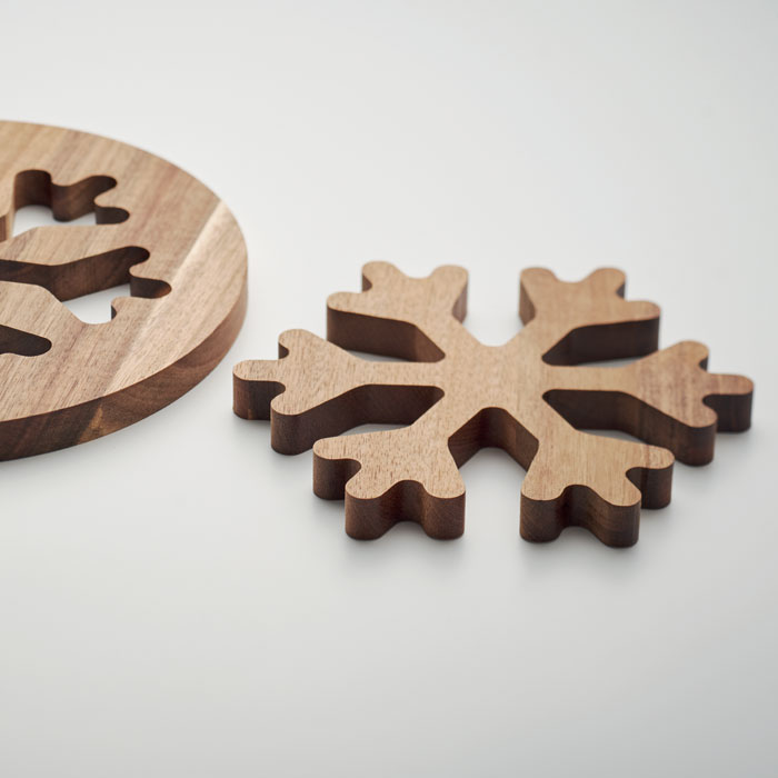 SCAGLIA Salvamanteles madera de acacia - Otros accesorios cocina - Regalo Promocional Personalizado - imagen 5