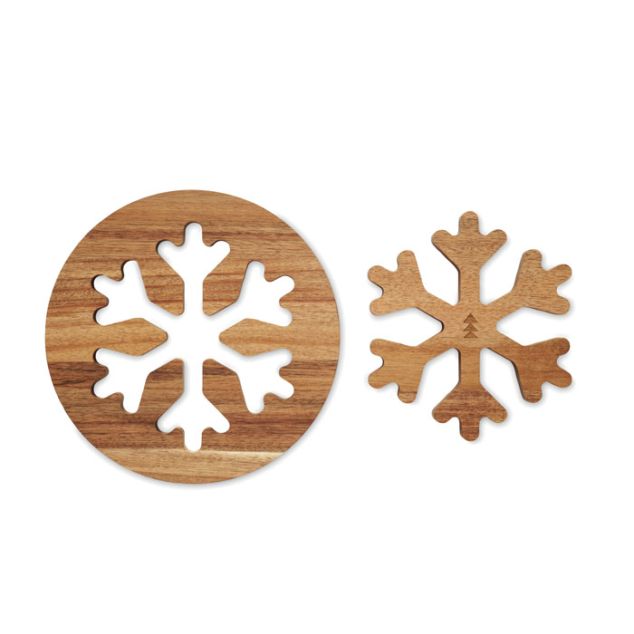 SCAGLIA Salvamanteles madera de acacia - Otros accesorios cocina - Regalo Promocional Personalizado - imagen 4