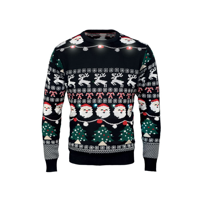 Jersey Shamis Navidad luz LED S/M - Sudaderas personalizadas - Regalo Promocional Personalizado - imagen 5