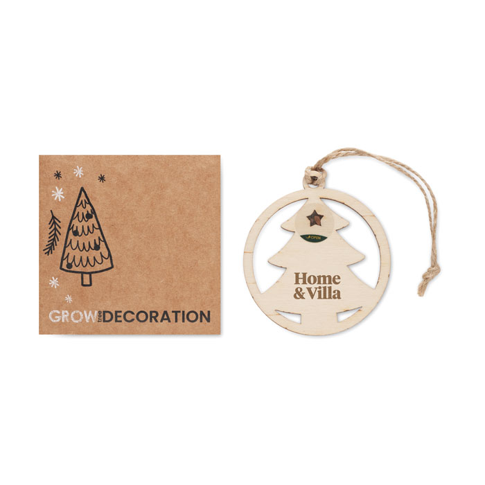 ARSEED Colgador madera en forma árbol - Navidad - Regalo Promocional Personalizado - imagen 5