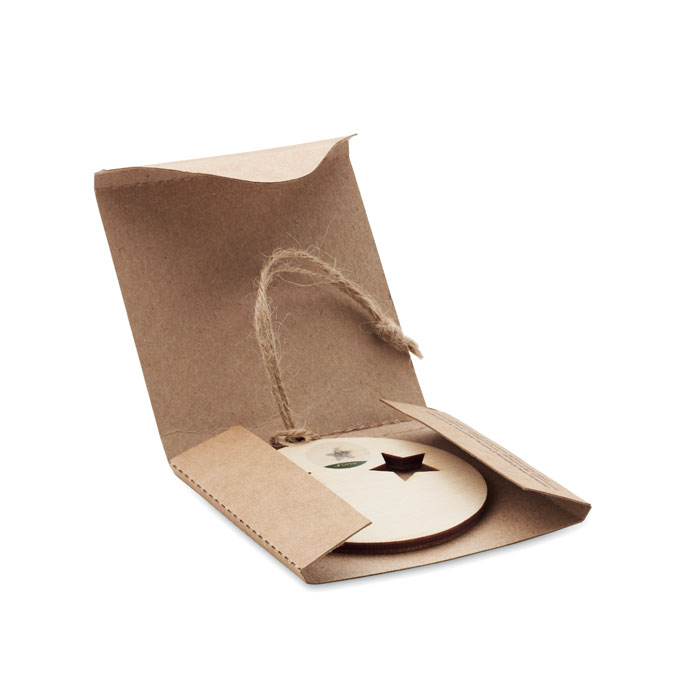 Colgador Roseed madera forma árbol - Navidad - Regalo Promocional Personalizado - imagen 4