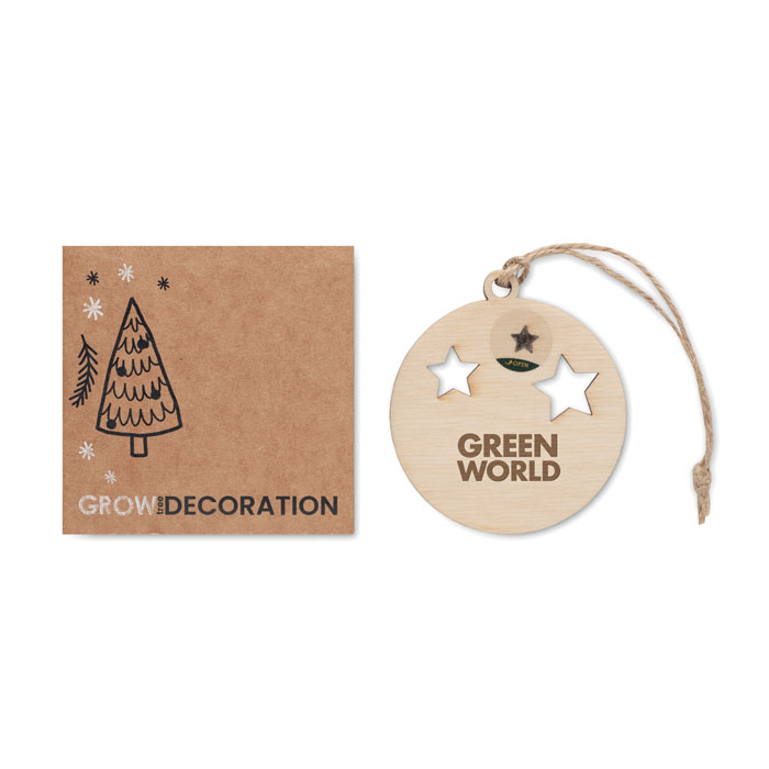 Colgador Roseed madera forma árbol - Navidad - Regalo Promocional Personalizado - imagen 5