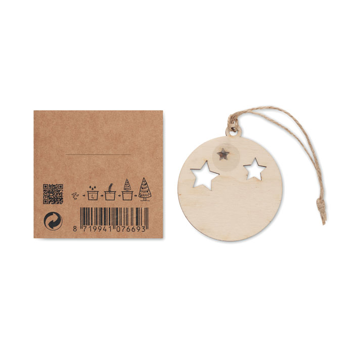 Colgador Roseed madera forma árbol - Navidad - Regalo Promocional Personalizado - imagen 3
