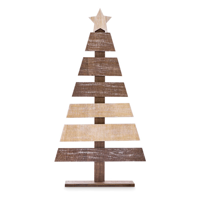 PUINEN Árbol de Navidad de madera - Navidad - Regalo Promocional Personalizado - imagen 3