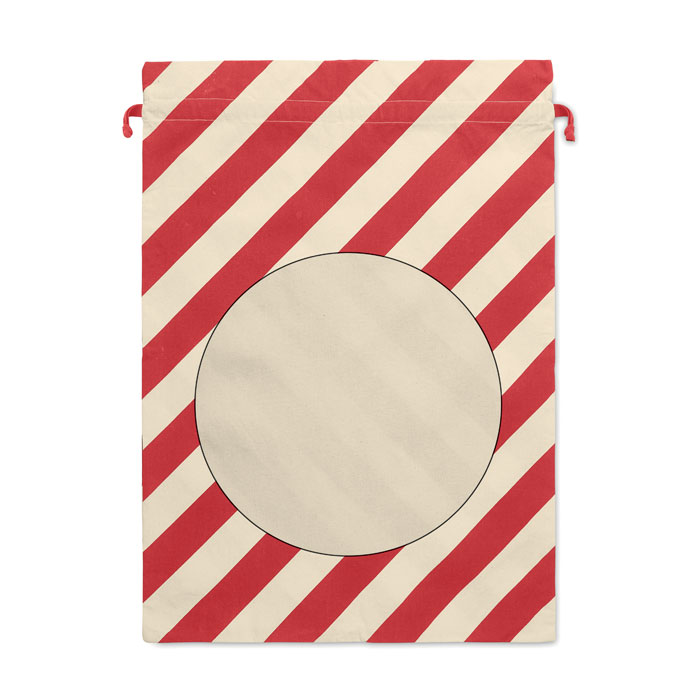 LAUKKU Bolsa grande algodón Papá Noel - Navidad - Regalo Promocional Personalizado - imagen 5