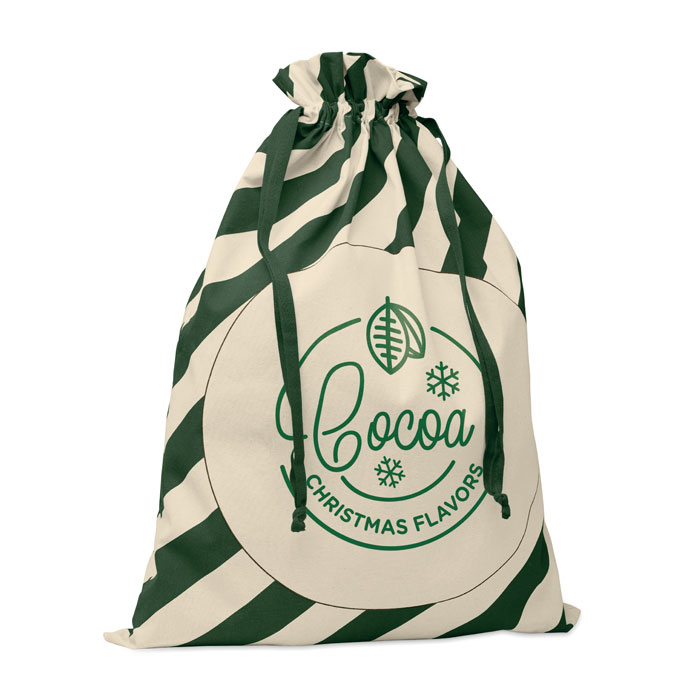 LAUKKU Bolsa grande algodón Papá Noel - Navidad - Regalo Promocional Personalizado - imagen 9