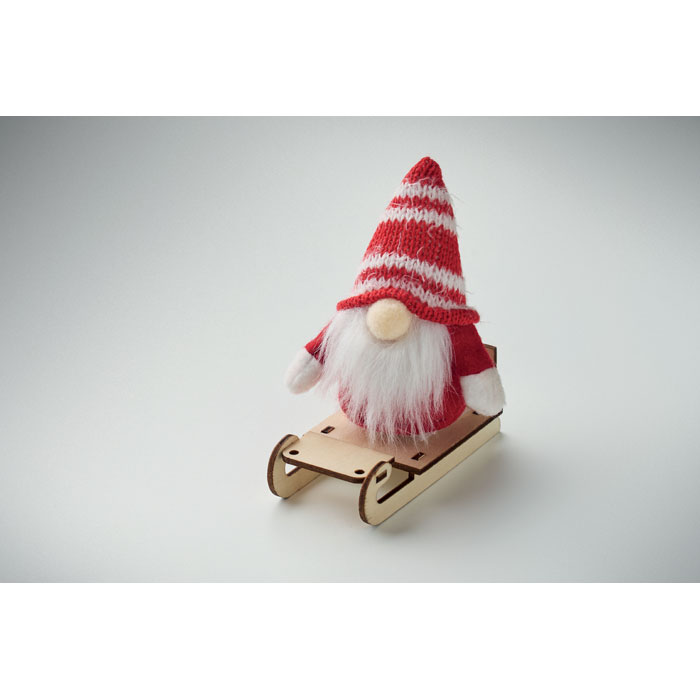FROSTY SLEIGH Gnomo en trineo de madera - Novedades - Regalo Promocional Personalizado - vista alternativa