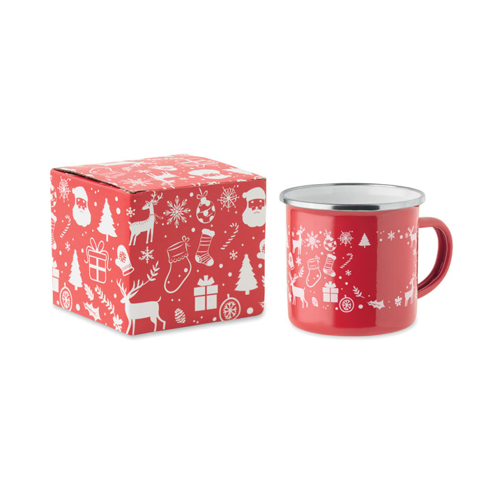 SEASOMEL Taza esmaltada Navidad 300 ml - Tazas y vasos personalizados - Regalo Promocional Personalizado