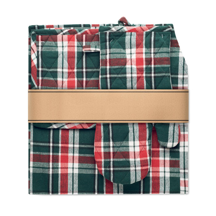 SANTAPRON Set cocina algodón a cuadros - Novedades - Regalo Promocional Personalizado - imagen 6