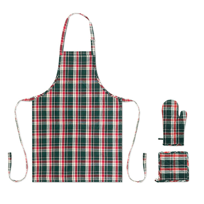 SANTAPRON Set cocina algodón a cuadros - Novedades - Regalo Promocional Personalizado - imagen 8