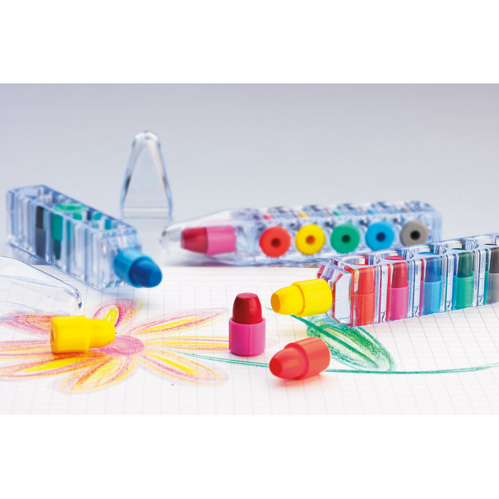Set pinturas Magic de cera con caja tipo bolígrafo - Niños y Juegos - Regalo Promocional Personalizado - vista alternativa