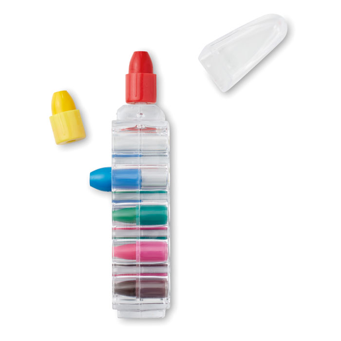 Set pinturas Magic de cera con caja tipo bolígrafo - Niños y Juegos - Regalo Promocional Personalizado - imagen 5