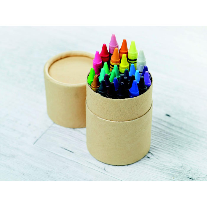 Estuche Striper con 30 lápices de cera reciclada - Niños y Juegos - Regalo Promocional Personalizado - imagen 5