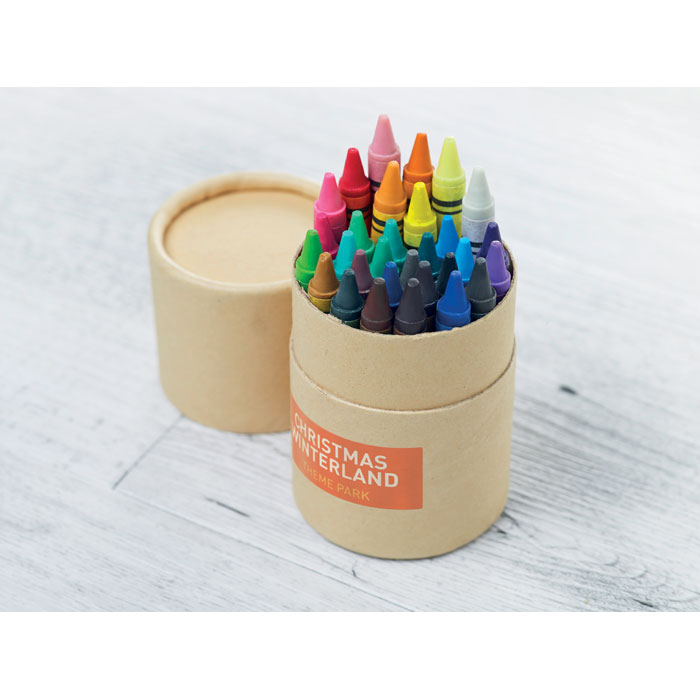 Estuche Striper con 30 lápices de cera reciclada - Niños y Juegos - Regalo Promocional Personalizado - imagen 4