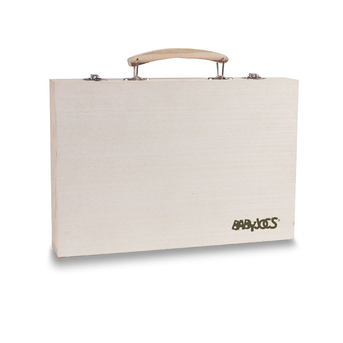 Set de pinturas Genio 66 piezas en caja de madera - Niños y Juegos - Regalo Promocional Personalizado - imagen 2