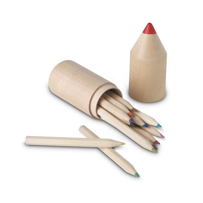 Estuche Coloret con 12 lápices de madera - Niños y Juegos - Regalo Promocional Personalizado - imagen 3