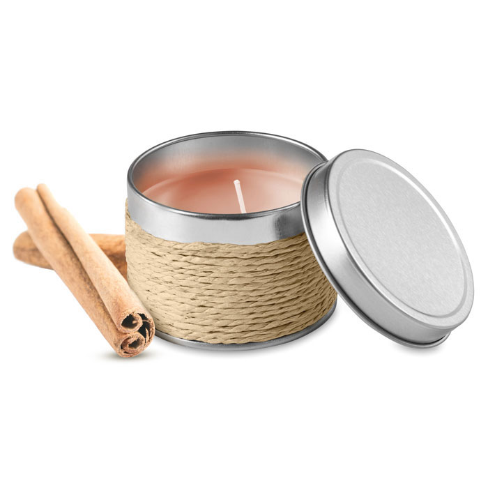 Vela Delicious aromática en caja de latón - Velas personalizadas - Regalo Promocional Personalizado - imagen 4