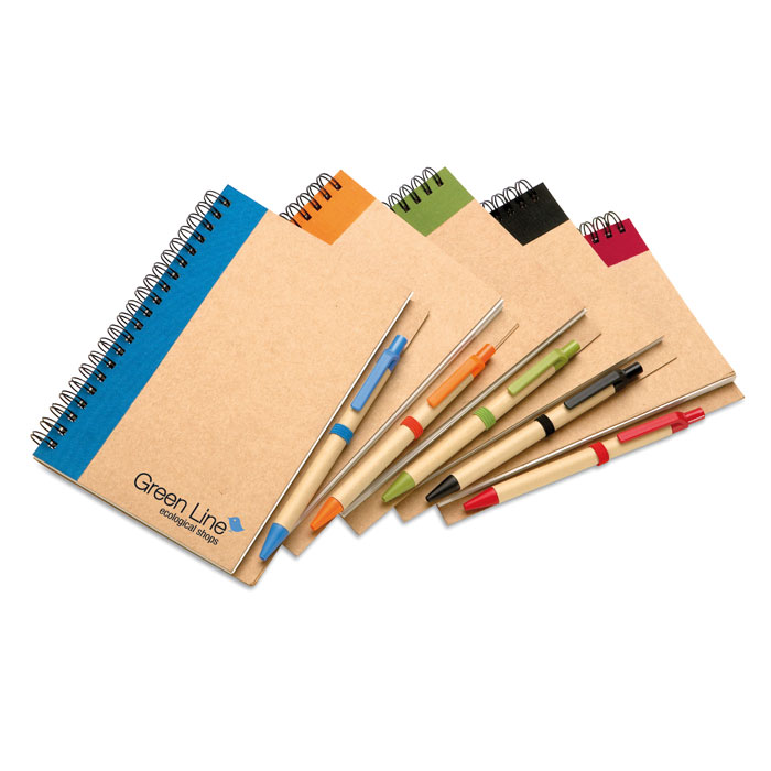 Libreta Sonora Plus reciclada con bolígrafo - Oficina - Regalo Promocional Personalizado - imagen 6