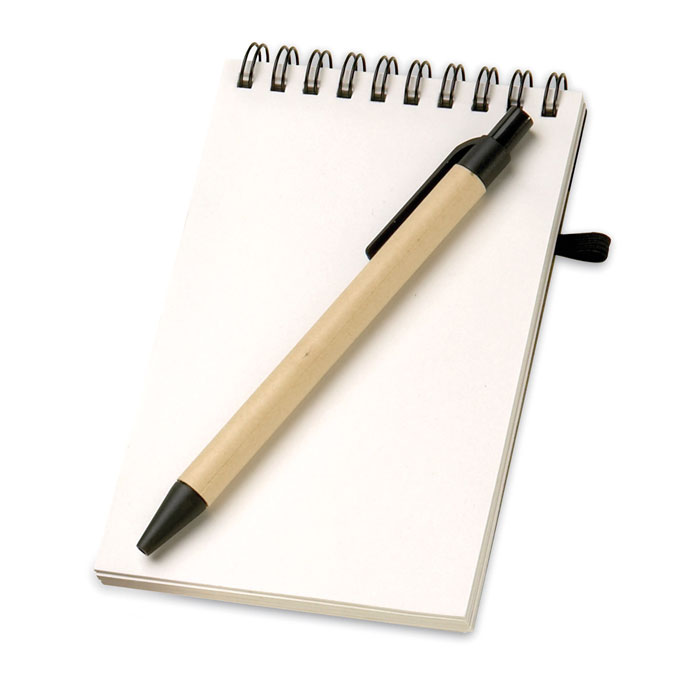 Libreta Sonora A6 reciclada con bolígrafo - Oficina - Regalo Promocional Personalizado - imagen 3