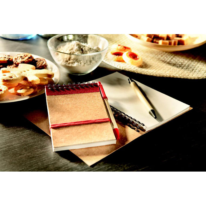 Libreta Sonora A6 reciclada con bolígrafo - Oficina - Regalo Promocional Personalizado - imagen 9