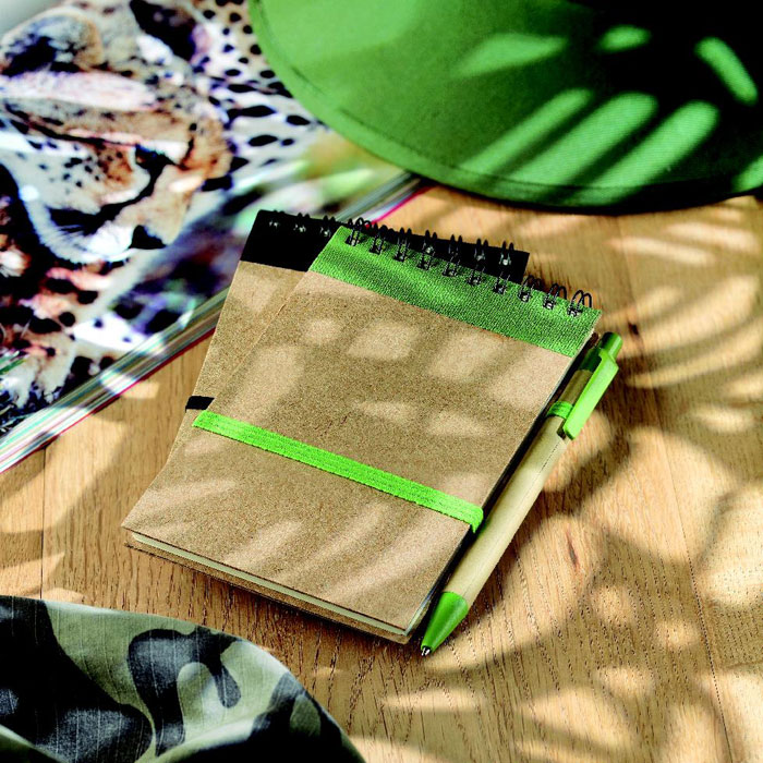 Libreta Sonora A6 reciclada con bolígrafo - Oficina - Regalo Promocional Personalizado - imagen 18
