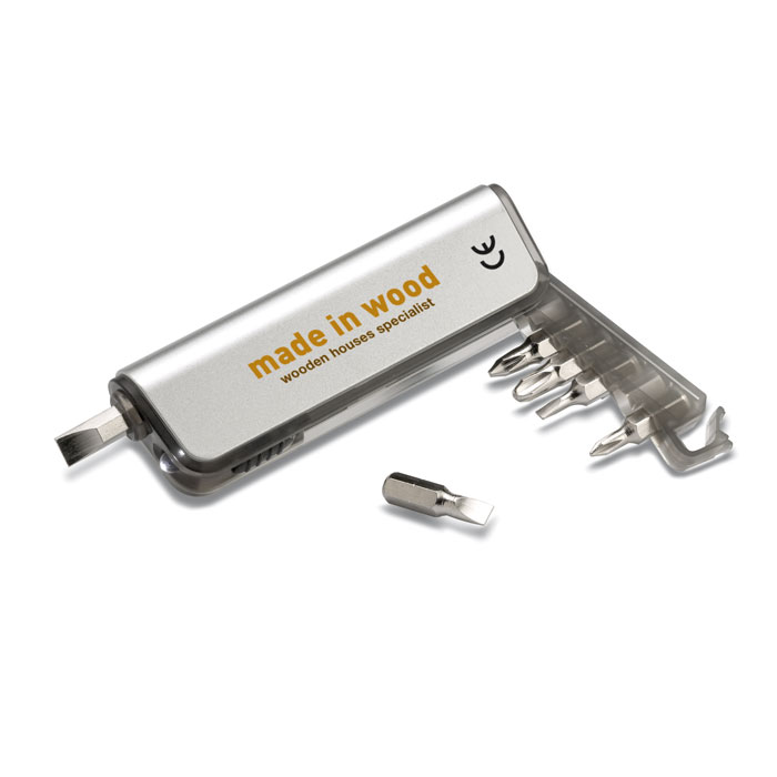 Set de herramientas Alutool con linterna LED - Multiusos personalizados - Regalo Promocional Personalizado - imagen 3