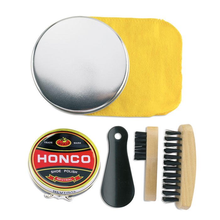 Set Torton limpiacalzado en caja metálica - Viaje - Regalo Promocional Personalizado - imagen 2