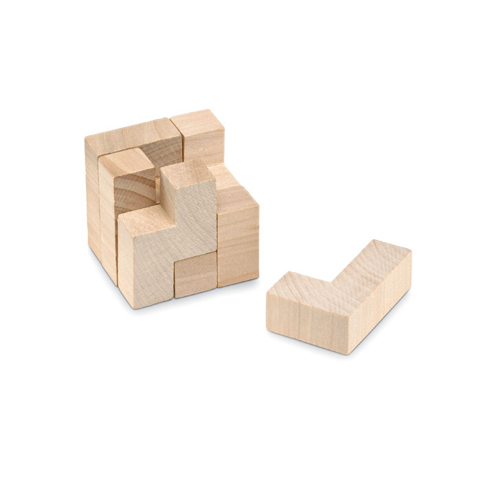 Puzzle Trikesnats madera en bolsa algodón - Niños y Juegos - Regalo Promocional Personalizado - vista alternativa