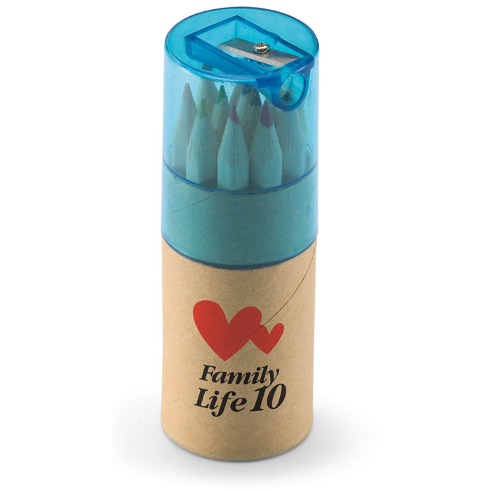 Lápices Lambut en tubo con sacapuntas - Niños y Juegos - Regalo Promocional Personalizado - vista alternativa