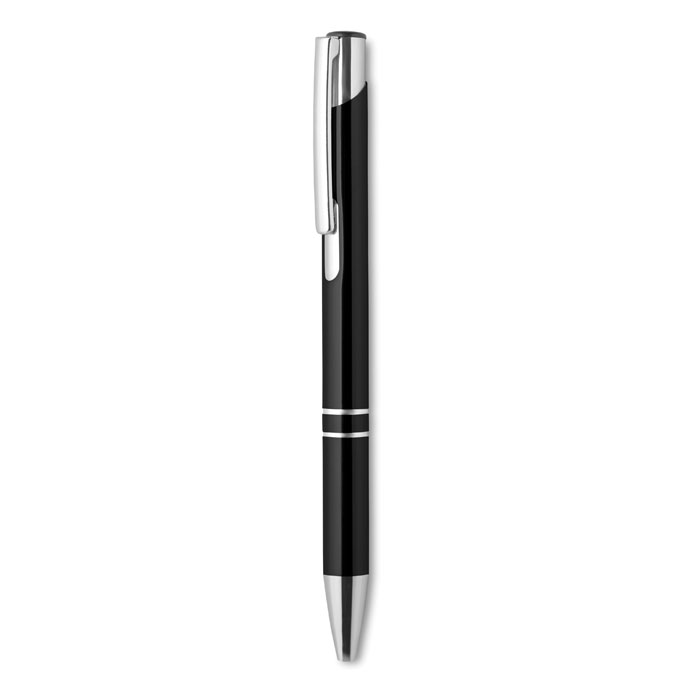 Bolígrafo Bern pulsador anodizado negro - Escritura - Regalo Promocional Personalizado - vista alternativa