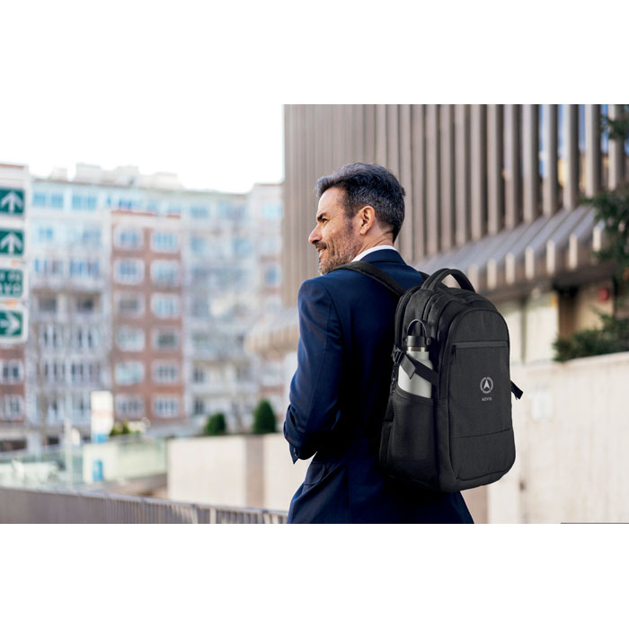 HANA Mochila para portátil 600D RPET - Mochilas personalizadas - Regalo Promocional Personalizado - imagen 6